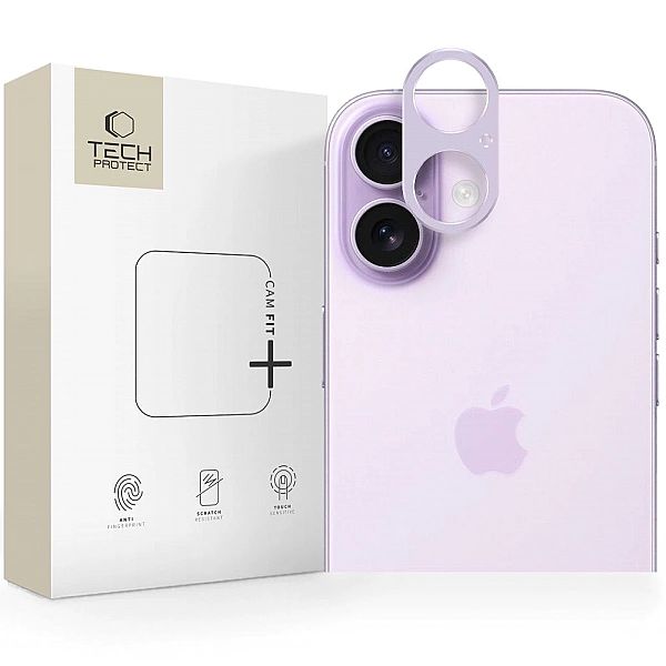 Osłona Aparatu Tech-Protect Camalloy Fit+ Iphone 17 Lavender