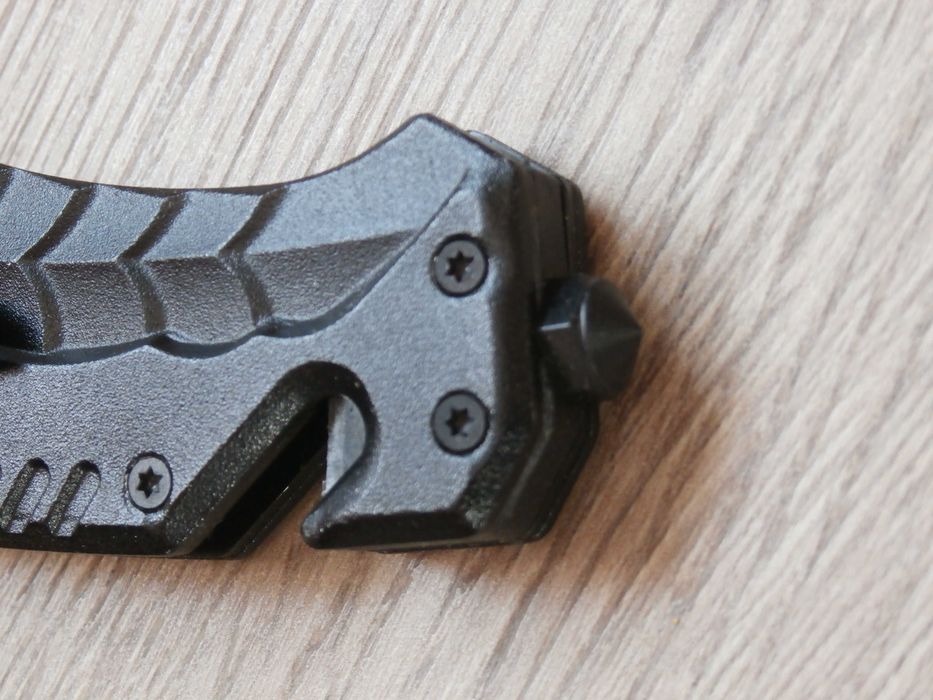 Складний туристичний викидний ніж Boker Cobra Black Flipper 20см,багатофункціональний кемпінговий ніж фліппер з стропорізом,склобоєм,кліпсою