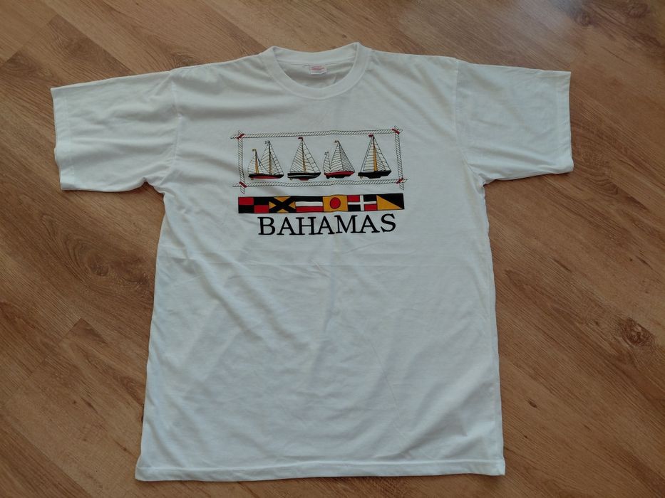 Vintage BAHAMAS Shirt XXLarge Dorsett Tees HALF MOON CAY Sailing 80s S
