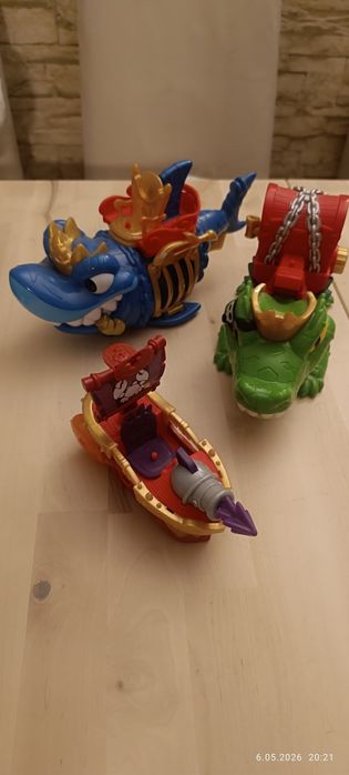 Piratix Rekin Krokodyl statek piracki figurki