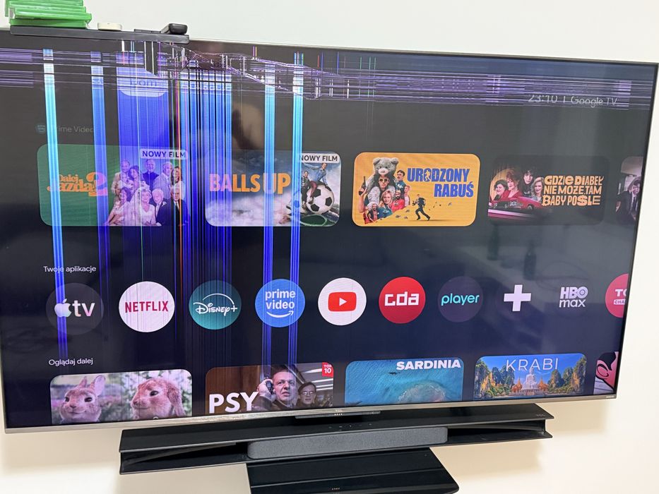 Telewizor 65” TCL 728 model matryca zbita