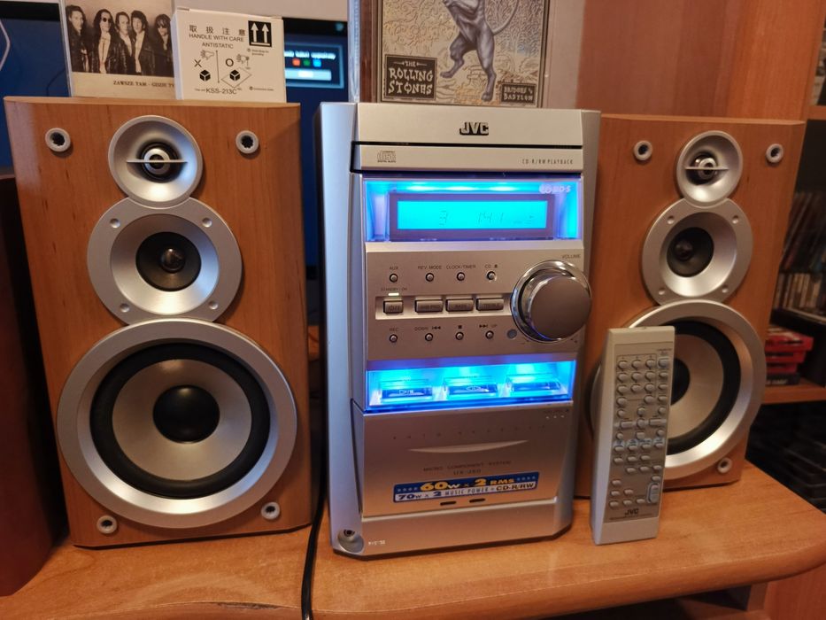 Wieża JVC CA-UXJ50 jak nowa, pilot, nowy laser, paski