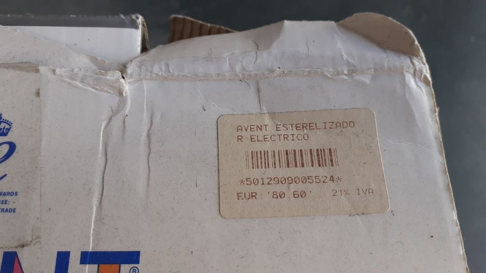 Esterilizador eléctrico da Avent