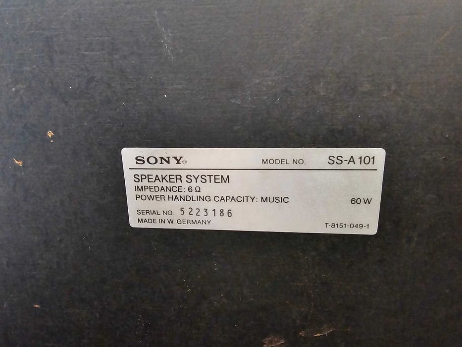 Kolumny Głośnikowe Sony SS-A 101 * Komis Madej Gorlice