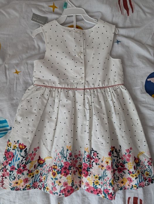 Nowa sukienka dziecięca dla dziewczynki Primark 9-12 miesięcy, 80 cm