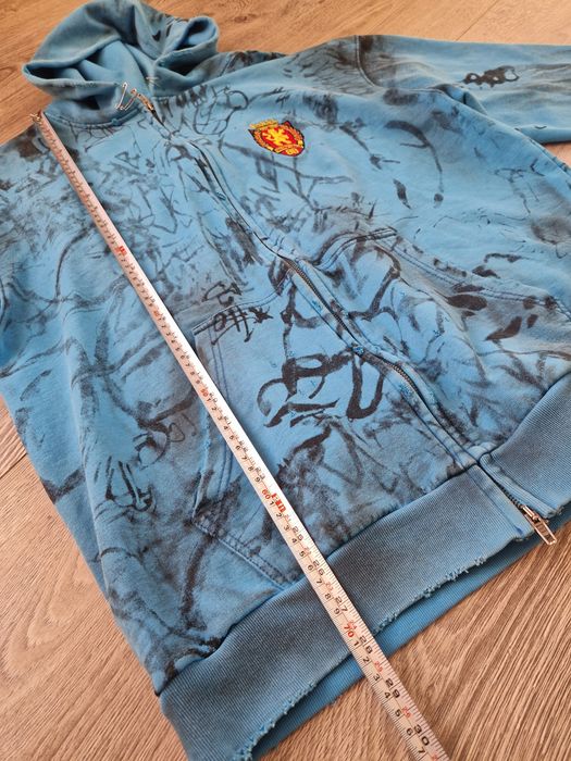 Balenciaga Skater Graffiti Distressed Hoodie