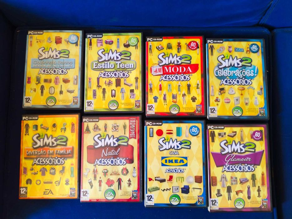 Mega Coleção Completa The Sims 2 PC - 8 Expansões + 8 Packs Acessórios