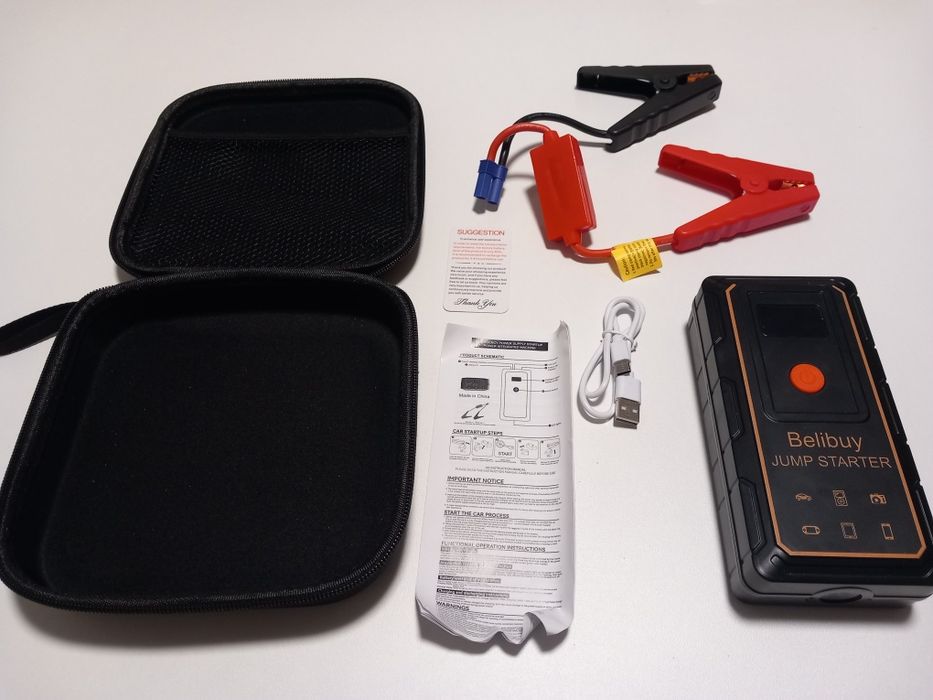 Przenośny rozrusznik samochodowy (jump starter) marki Belibuy (2070)