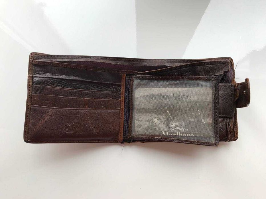 Мужской кожаный кошелек Mont Blanc