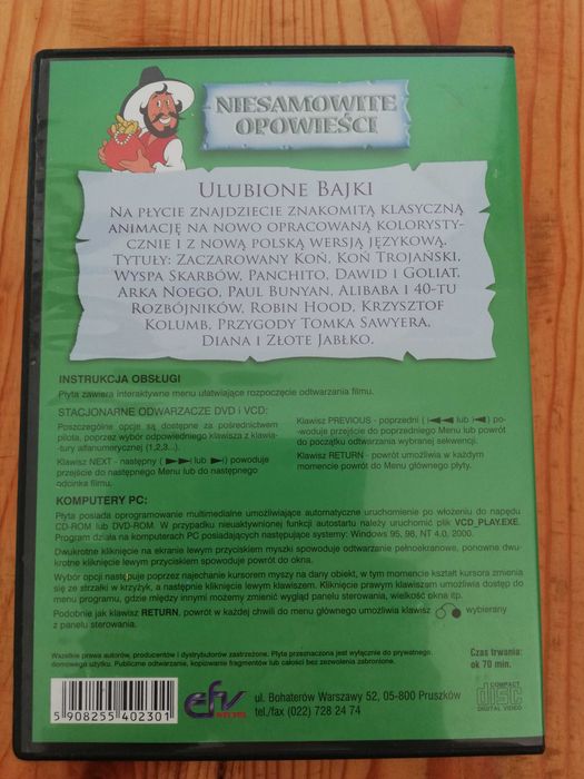 Film VCD - Niesamowite opowieści - ulubione bajki