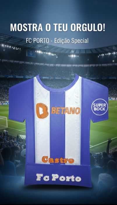 Camisola do FC Porto personalizada impressão 3D