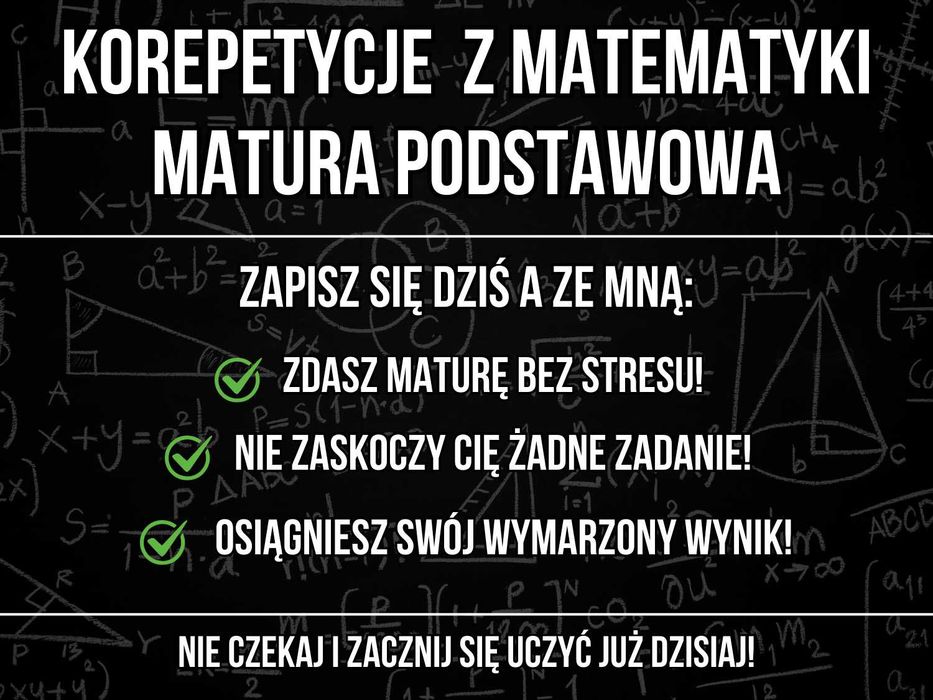Korepetycje z matematyki do matury