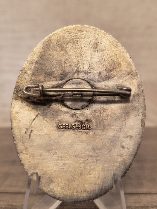 Militaria de Trincheira distintivo de 3° corrida aérea  internacional NSFK Alemanha 1940