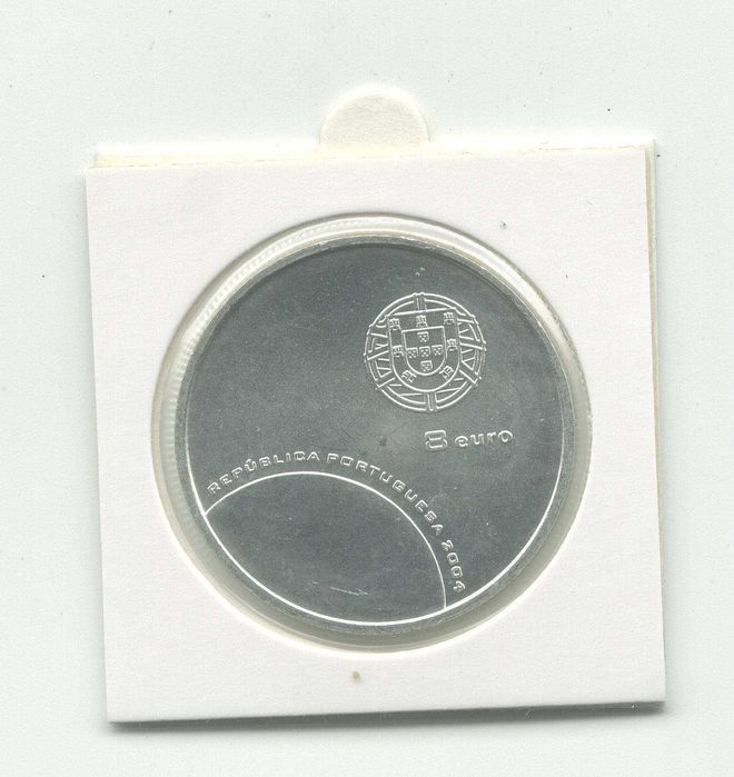 3 Moedas 8 € 2004 - O Espectáculo do Futebol - PRATA