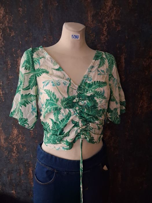 Krótka letnia bluzka rozmiar S. H&M