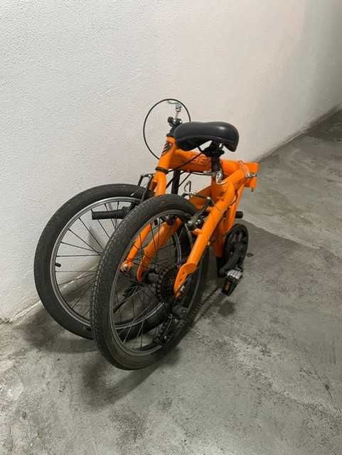 Bicicleta com 6 mudanças (roda 20) totalmente dobrável