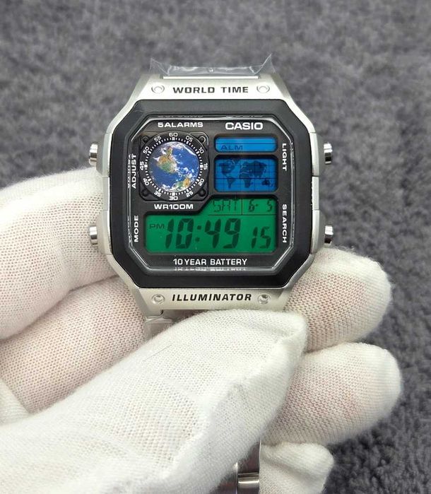 Casio Royale Green Earth AE-1200WHD – Fabrycznie Nowy Unikat Ziemia