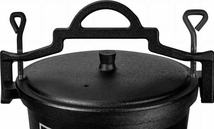 Kociołek myśliwski Garnek żeliwny 8L Ognisko Grill Pieczonki Garczek