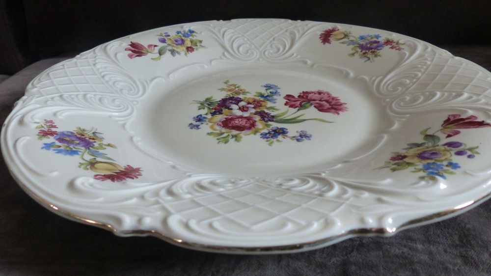 duży talerz dekorowany niemiecka porcelana