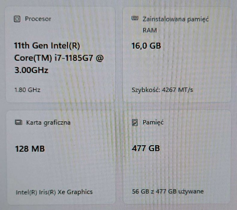 Dell Latitude 15" - i7-1185G7 16GB\512GB\Win11Pro\Office