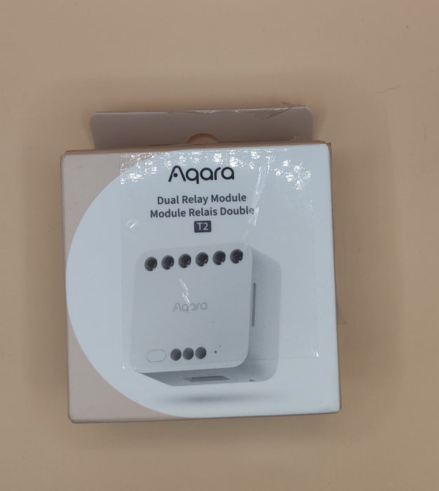 Розумний релейний модуль Aqara T2 DCM-K01 двоканальний Zigbee білий