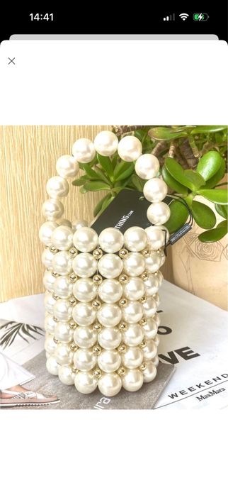 Сумка біла нарядна