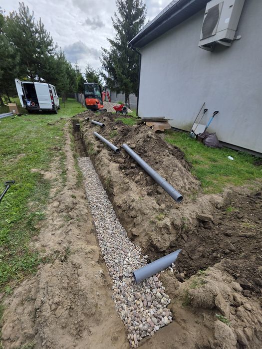 Usługi minikoparka,szambo, drenaż