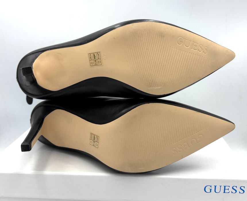 ‼️Nowe oryginalne botki GUESS Orlee czarne 40 AZ105 skóra szpilka 11cm
