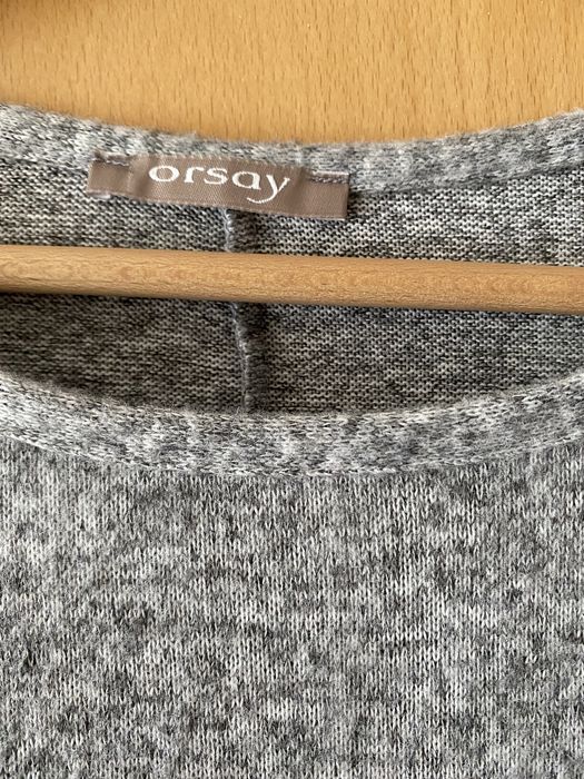 ORSAY sukienka 42 szara bdb stan falbana