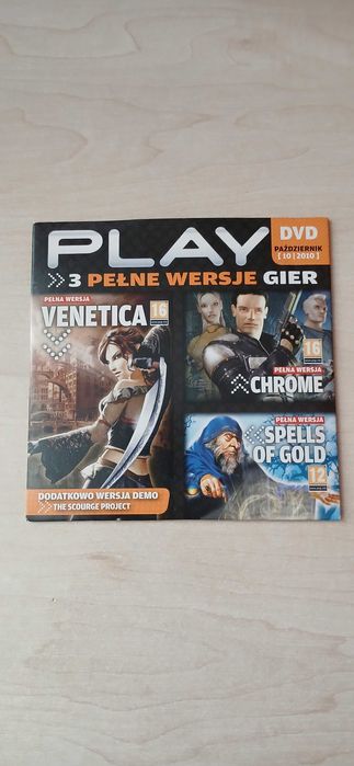 3 Pełne Wersje Gier Play DVD - Venetica, Chrome, Spells of Gold