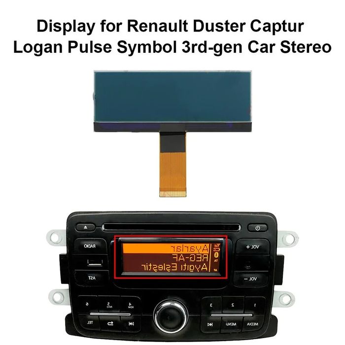 Display tela lcd multimédia renault capture master kangoo dacia duster