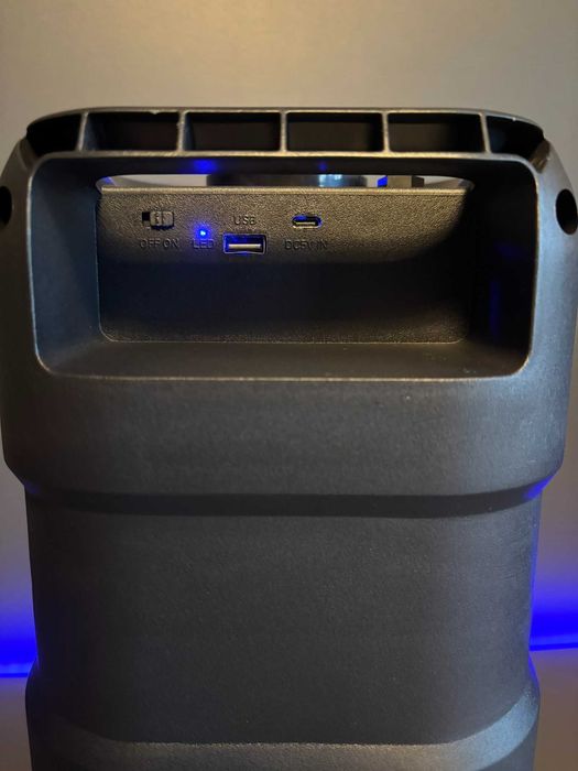 Głośnik Bluetooth KK-675 Kolumna LED z mikrofonem do karaoke