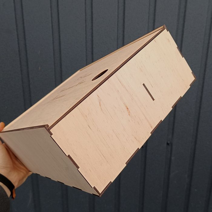 Дерев'яна подарункова коробка з відсувною кришкою, будь який розмір