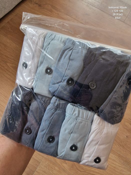 10pak majtki bokserki George dla chłopca rozmiar 128/135