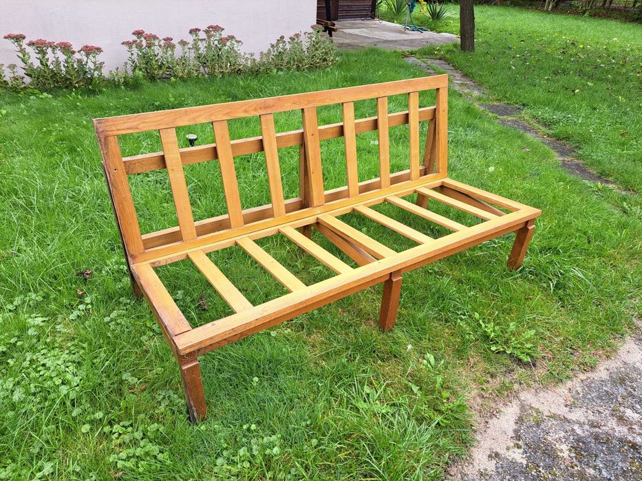 Ławka drewniana tarasowa stelaż