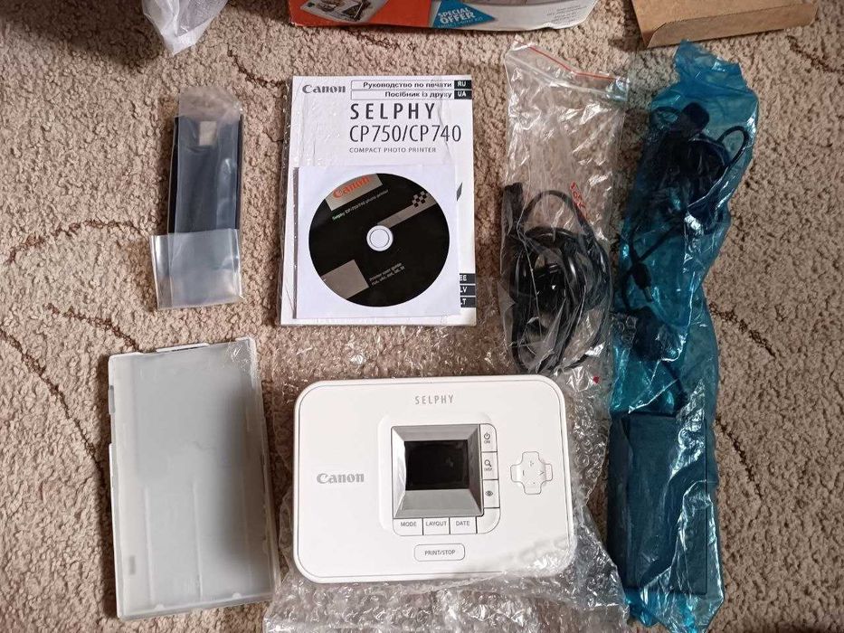 Фотопринтер Canon SELPHY CP740 | Ідеальний стан | Повний комплект з картриджем