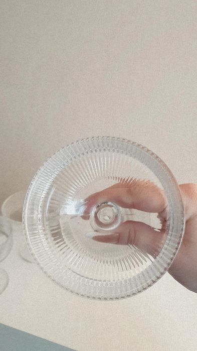 Nowy zestaw 4 ryflowanych kieliszków do martini T.K Maxx Hampton hit