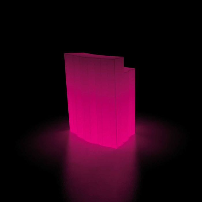 Balcão de bar com iluminação rgb