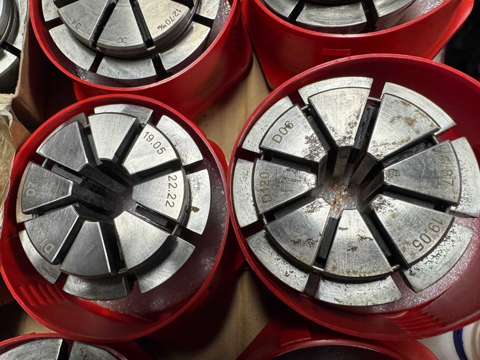 Tuleje zaciskowe D120 do CNC różne średnice