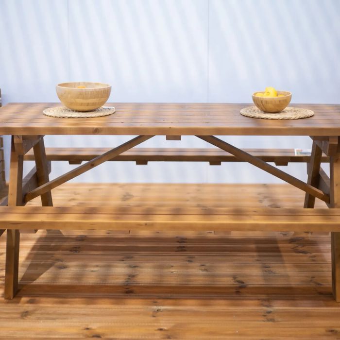 Mesas de picnic 2 metros, mesa de jardim