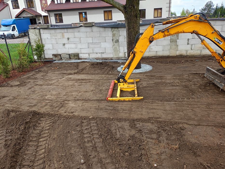 Usługi mini koparka, wykop, równanie terenu