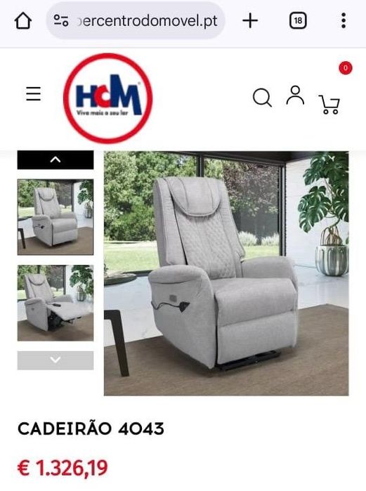 Cadeirão de massagem HCM