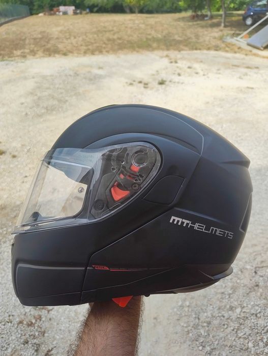 Capacete MT Helmets Modular/Rebatível com Óculos de Sol Integrados – Tamanho L