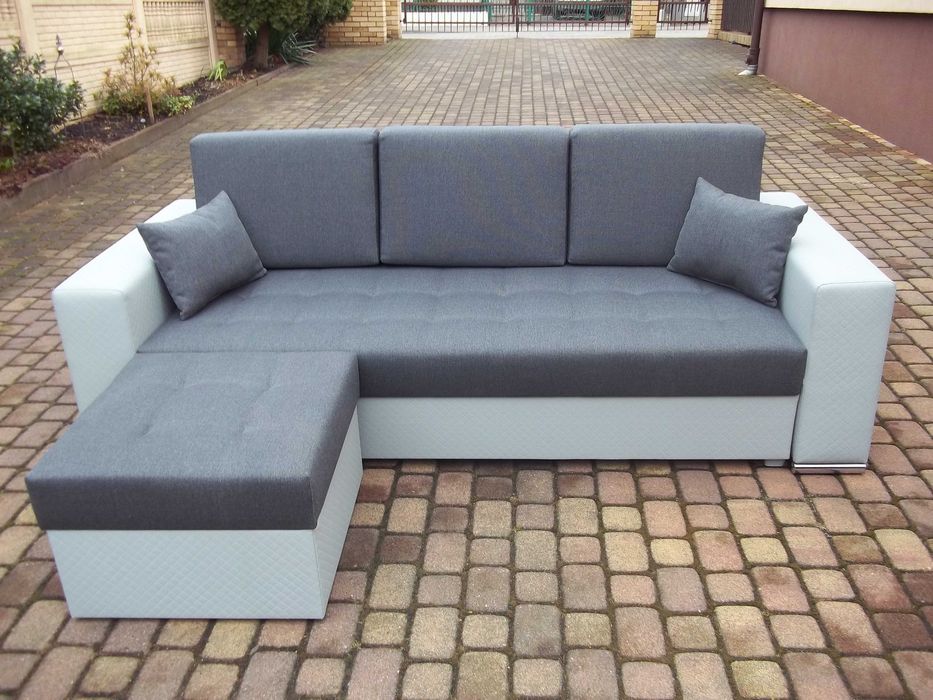 Sofa/kanapa+dostawiana pufa/narożnik- sprężyny bonell