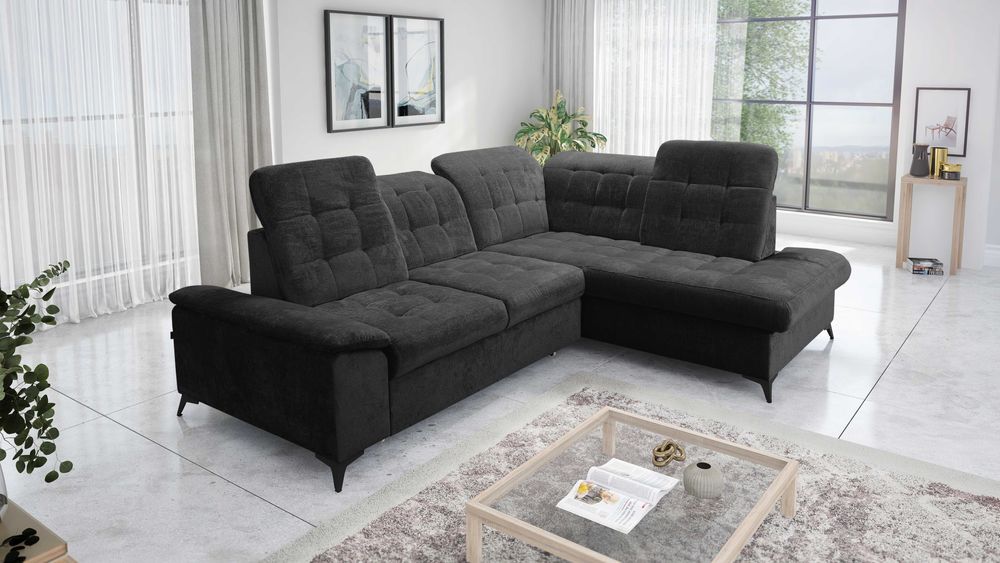 Duży Narożnik NEO L  Regulowane Głębokość siedziska Nowoczesny Styl