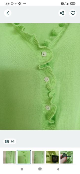 Sweter miętowy nowy 38/40