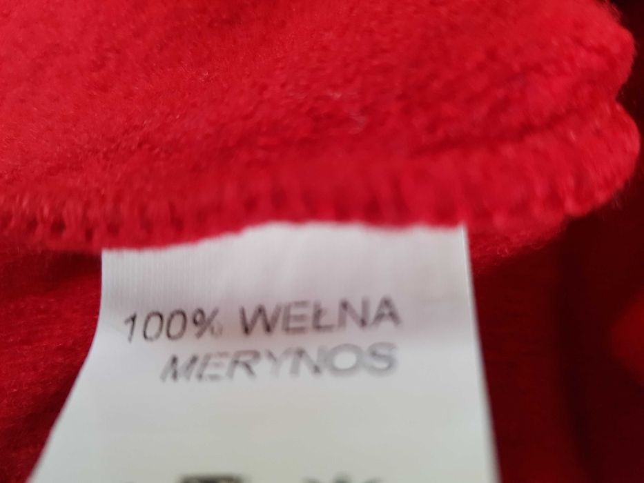 Nowa narzutka 100% wełna Merynos