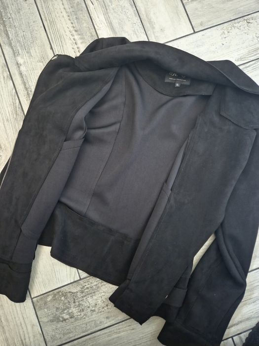 Czarna ramoneska zamszowa M/L