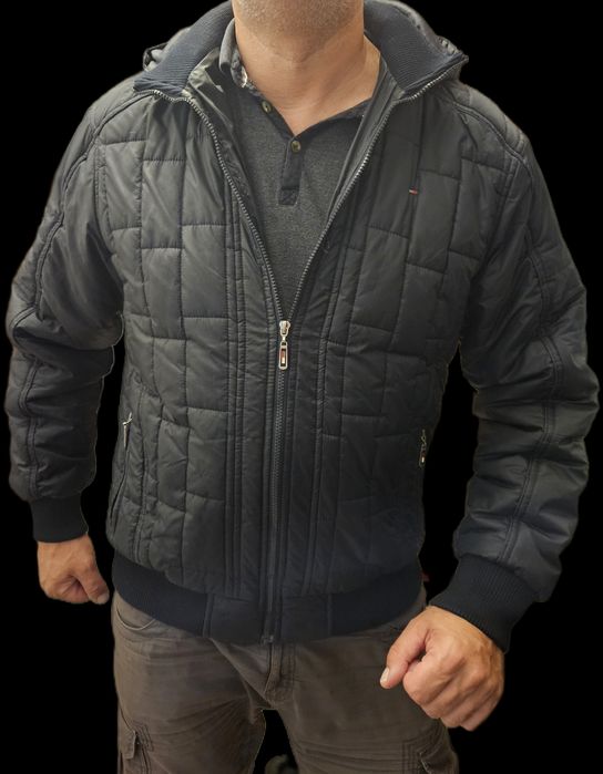 Tommy Hilfiger kurtka zimowa kapturem granatowa 3xl orginalna
