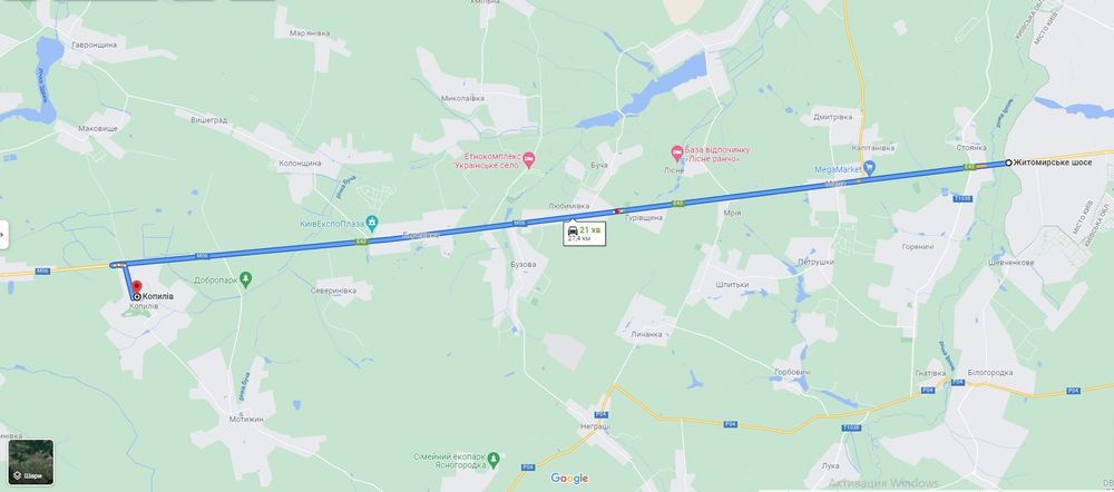 Земельна ділянка Житомирська траса 1.2га склад, виробництво КОМЕРЦІЯ